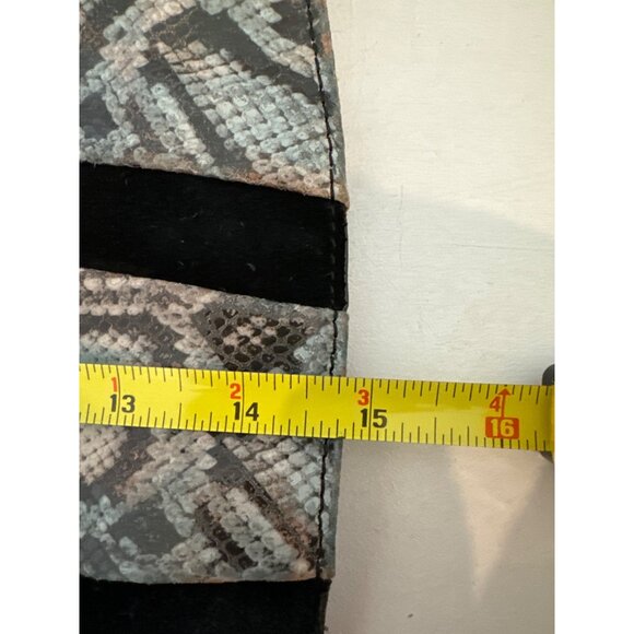 Aimee Kestenberg Purse Tuscany Snakeskin/Suede Hobo Bag Modern Designer MobWife - Picture 6 of 13